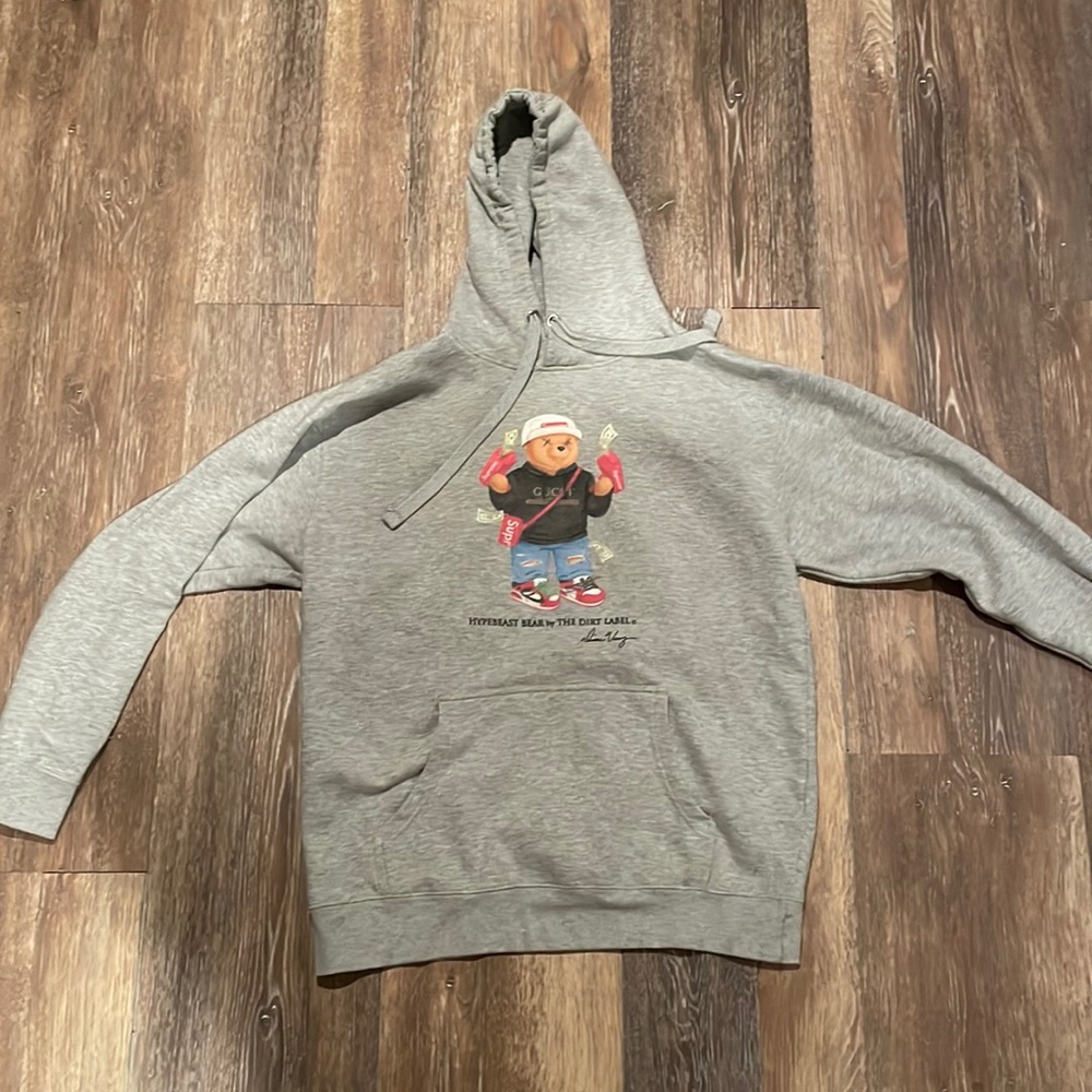 Grey Hypebeast hoodie